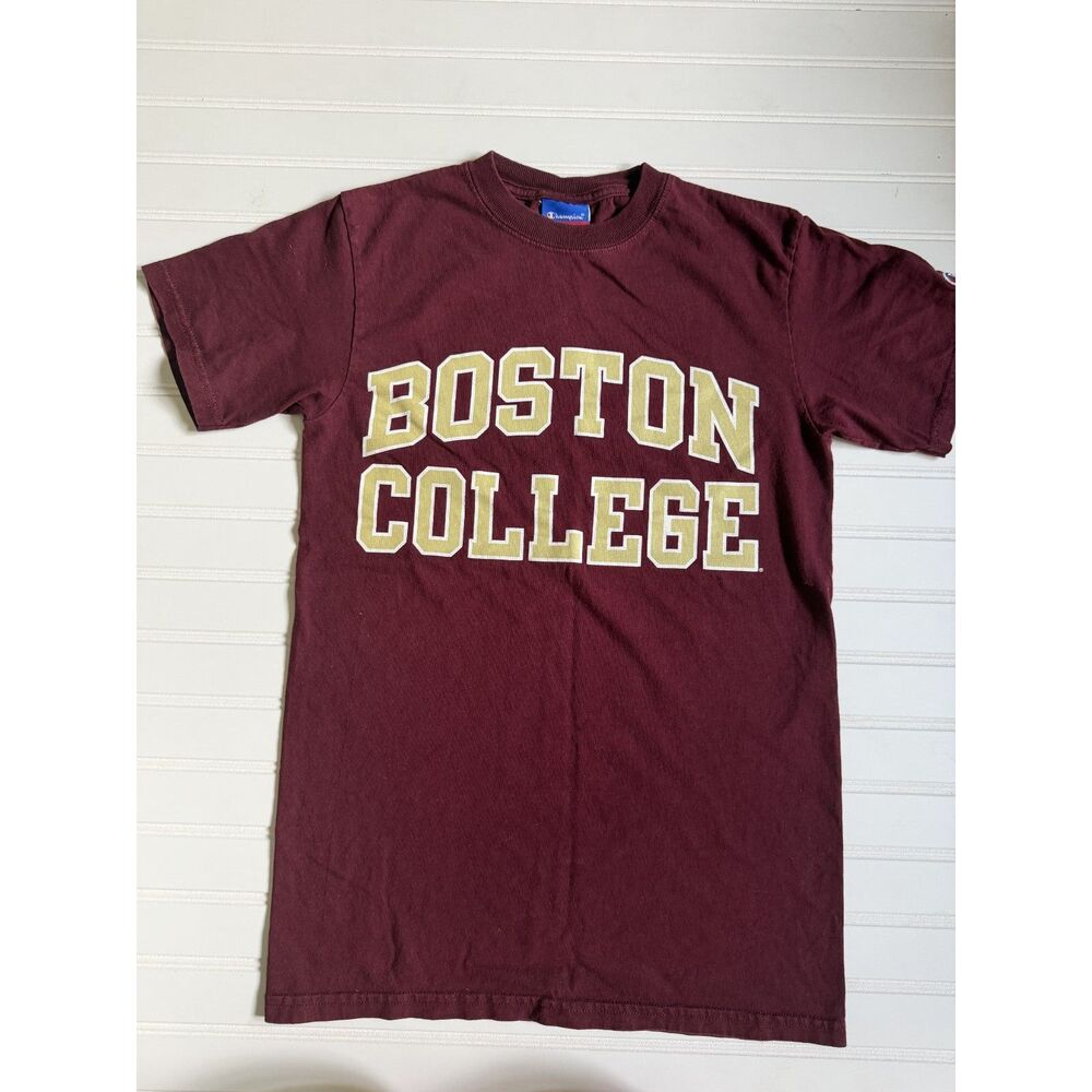 Champion Boston College Eagles Varsity Graphic T-Shirt Maroon Size Small